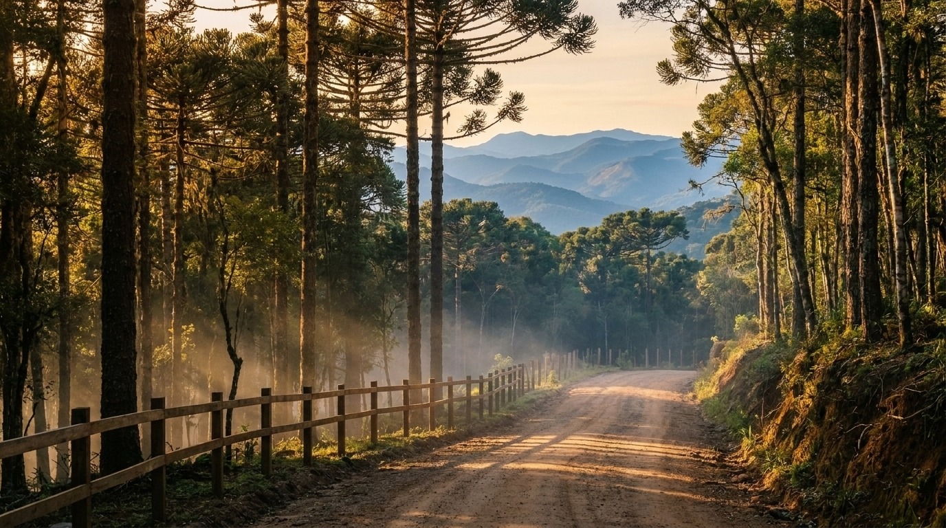 [DEMO] Estrada de terra subindo a serra